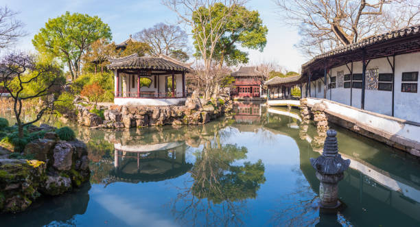istock Pavilion in Humble Administrator's Garden in Suzhou, China 657720524