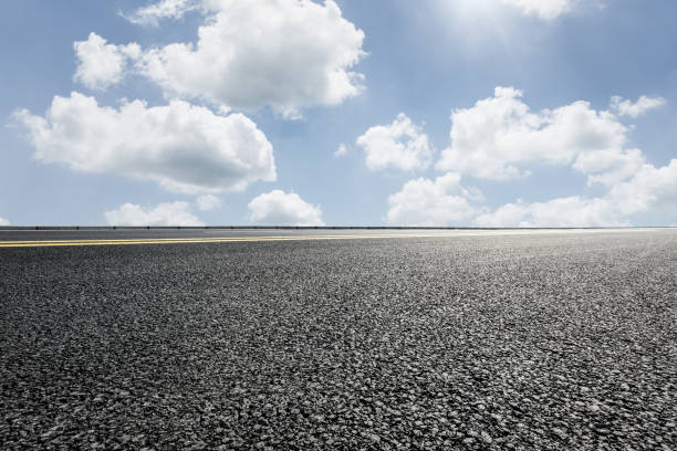 istock Asphalt road and blue sky 657721342