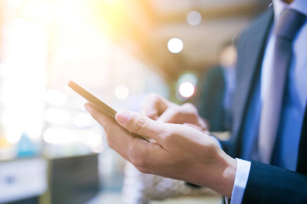 istock Businessman working with phone 657724038