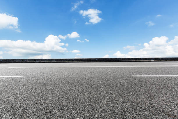 istock Asphalt road and blue sky 657727002