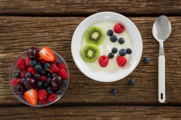 istock Fresh various fruits in bowl and plate 657737250