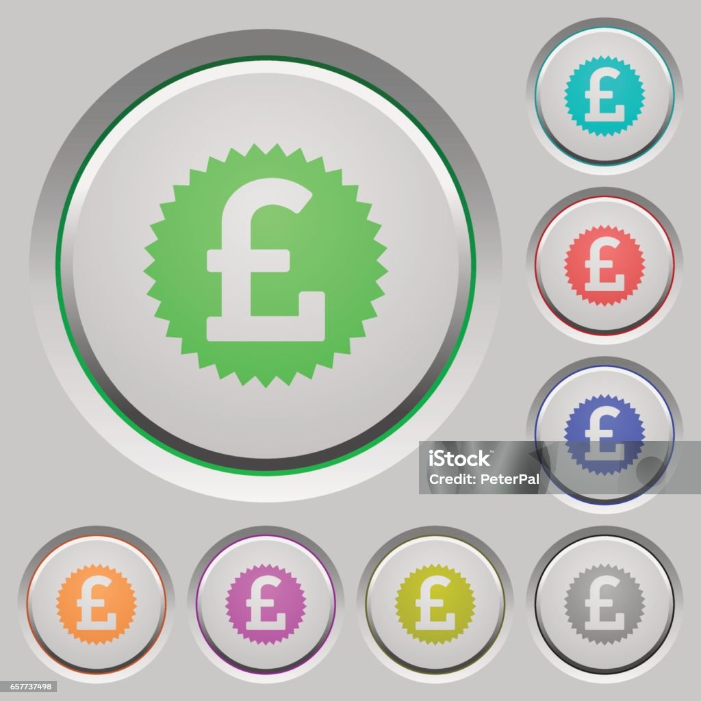 Pound Sign Sticker Pound Sticker Push Buttons Stock Illustration - Download Image Now ...