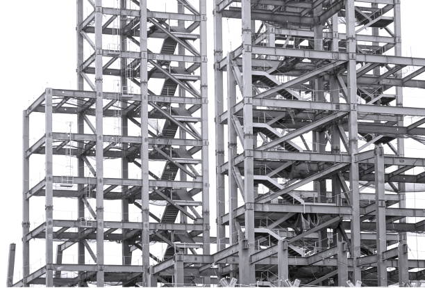 istock Large Scale Construction Project with Steel Girders 657740062