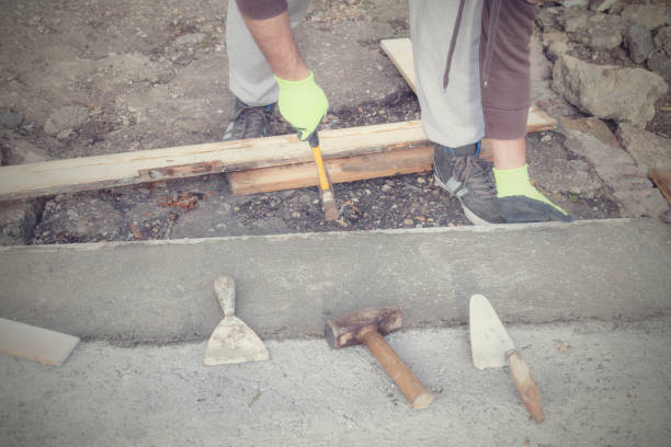 istock Renovating concrete pavement in home / budget DIY version. 657746768