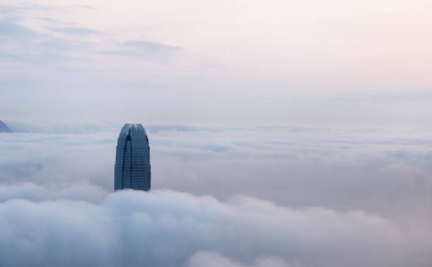 istock Misty morning view at Hong Kong City 657765404