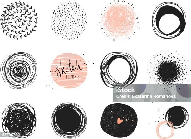 Circles04 - Immagini vettoriali stock e altre immagini di Cerchio - Cerchio, Logo, Disegnare