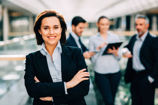 istock Busineswoman at a meeting 657767576