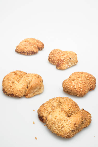 istock cookies with sesame seeds on a white background 657767638