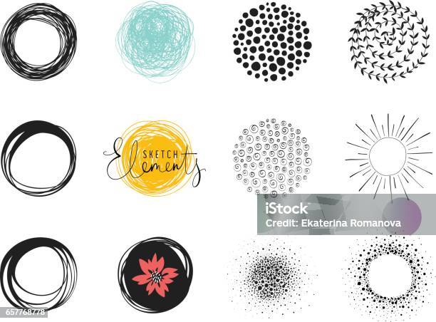 Circles06 Stock Illustration - Download Image Now - Circle, Sun, Spotted