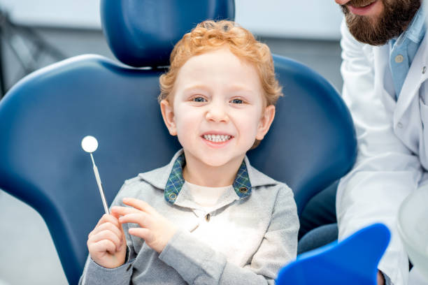 istock Young boy at the dental office 657768838