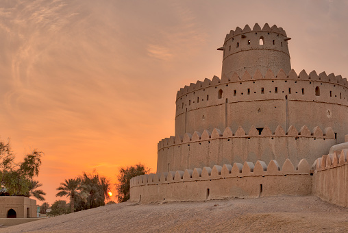 Al Jahili fort built in 1891 to defend the city of Al Ain in the emirate of Abu Dhabi