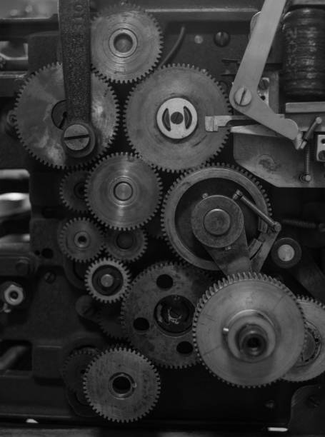 istock The gears of a old and vintage machine 657780658