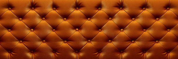 istock horizontal elegant dark brown leather texture with buttons for background and design 657780704