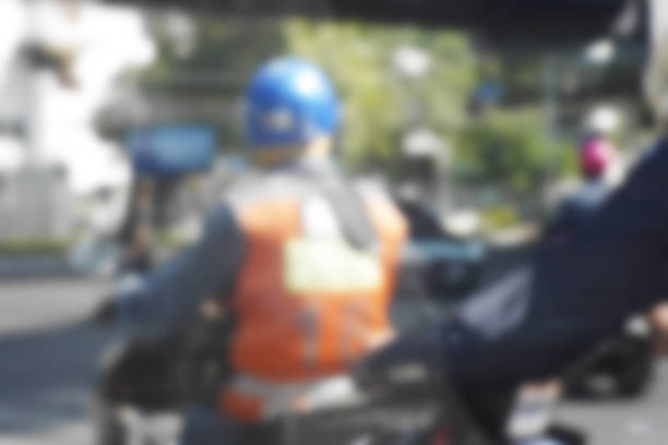 istock Blurred background abstract and can be illustration to article of Bikers driving a motorcycle 657786846