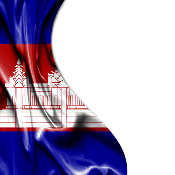 Flag of the Kingdom of Cambodia. CG-image.