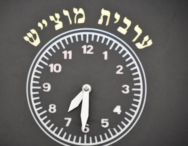 istock Prayer times, a sign in a synagogue 657802544