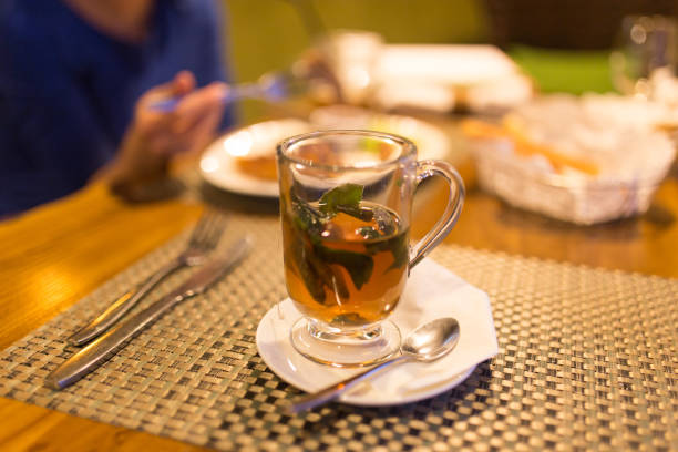 istock A glass of mint tea in a restaurant 657808928