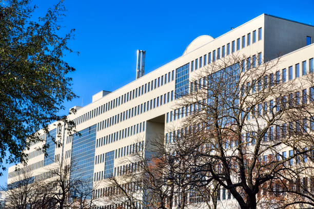 istock Office building, Berlin Kreuzberg in autumn 657812464