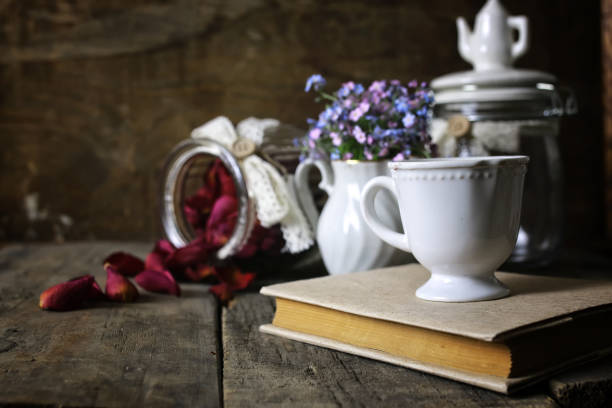 istock vintage tea rose dry petal 657818728