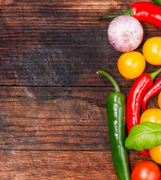 istock Food ingredients on the table closeup shot with copy space 657836784