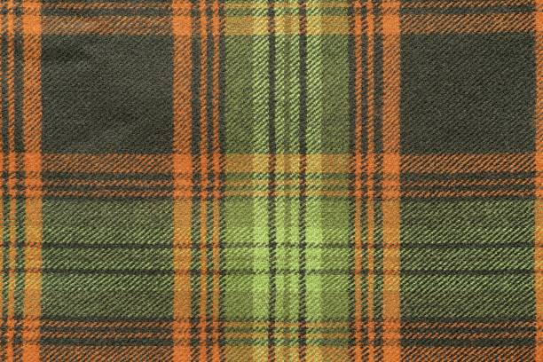 woolen fabric with an checkered pattern - tattersall imagens e fotografias de stock