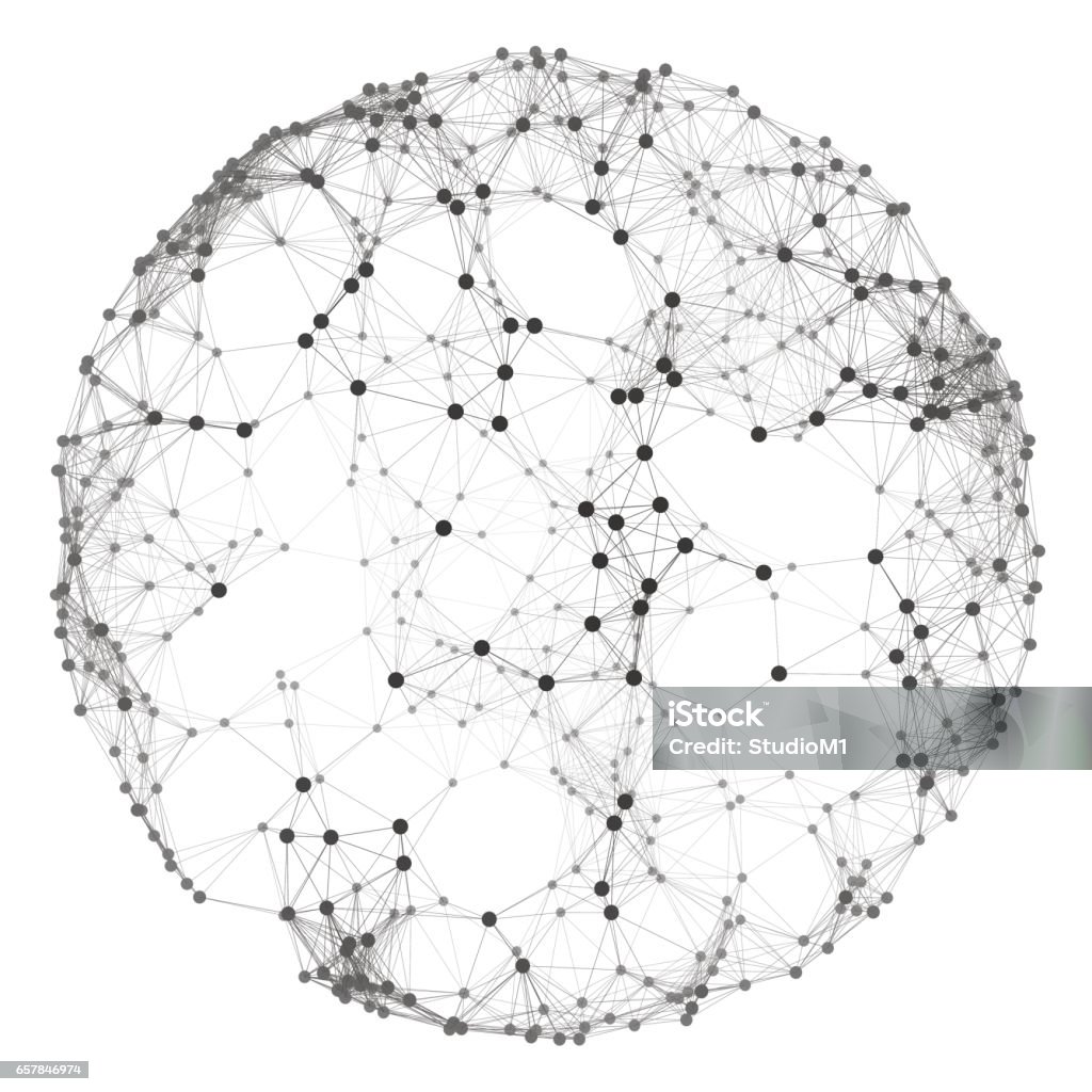 Connection Structure Vector Illustration Stock Illustration - Download ...