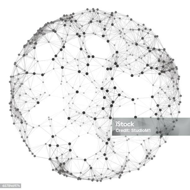 Connection Visual Image Connection Structure Vector Illustration Stock Illustration - Download ...