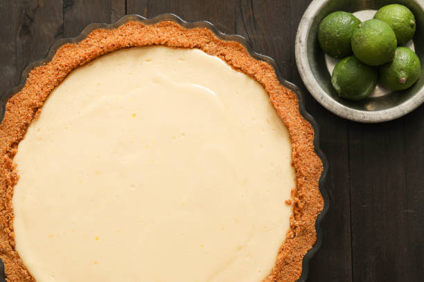 istock Key Lime Pie And Bowl Of Limes 657854444
