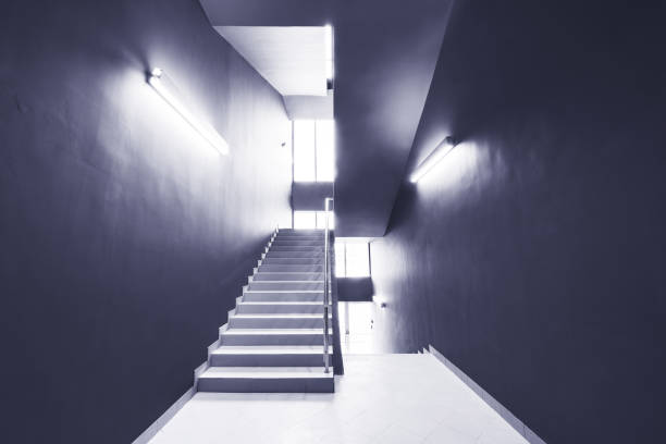 istock Monochrome image of the stairs. 657854778