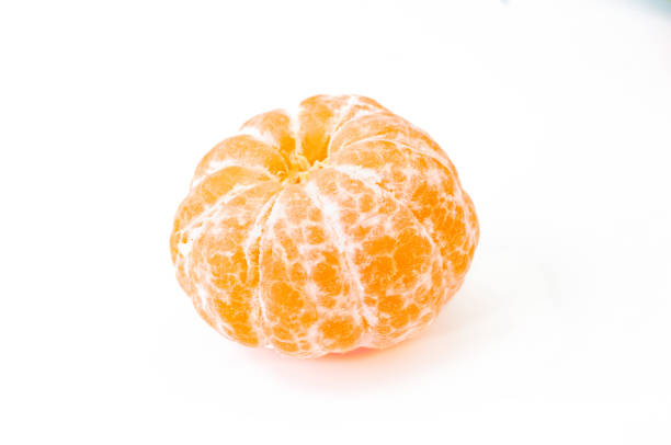 istock Peeled orange isolated on white 657861498