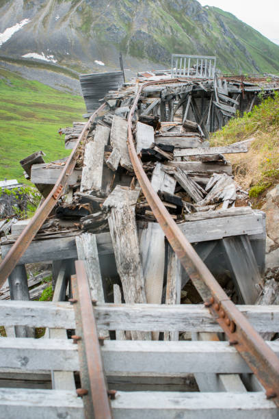 istock Tracks at Independence Mine in Hatcher Pass 657861566