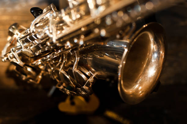 istock Fragment of a saxophone 657868680