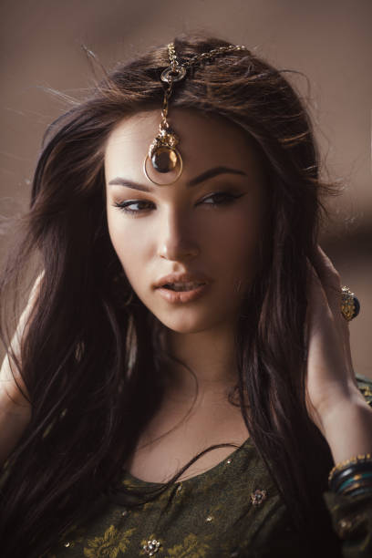 istock Egyptian princess Cleopatra in desert 657869240