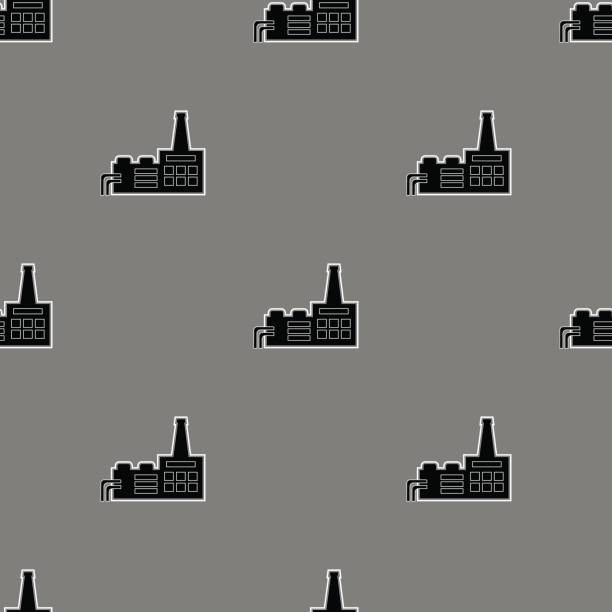 graue industrielle musterdesign - columbus tower stock-grafiken, -clipart, -cartoons und -symbole