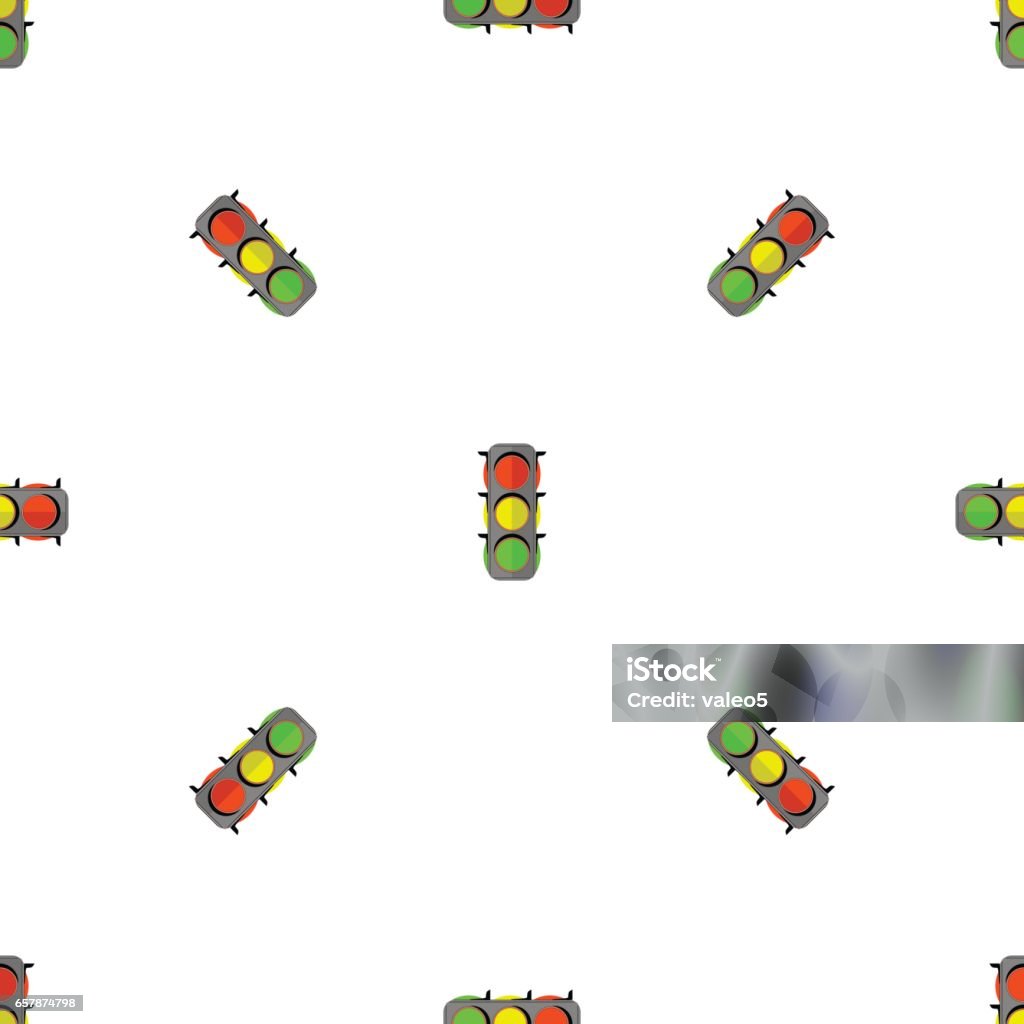 Pattern Road Light Road Street Traffic Light Seamless Pattern Stock Illustration ...
