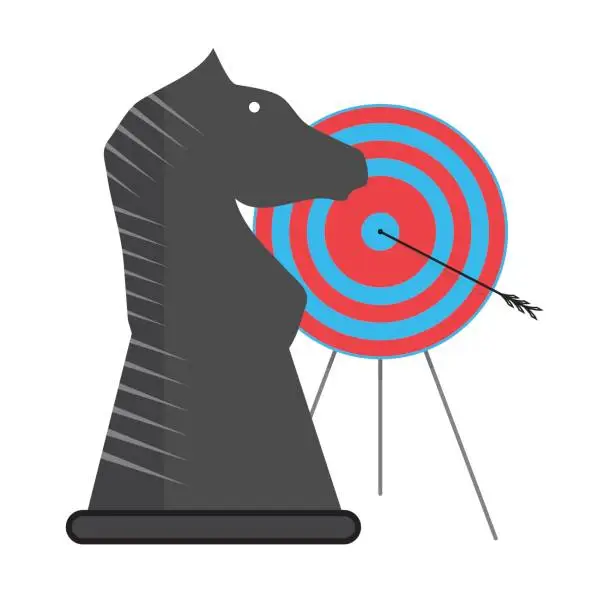 Vector illustration of Successful tactics and strategy