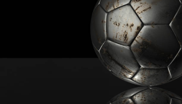 istock Gold soccer ball on various material and background, 3d rendering 657877838