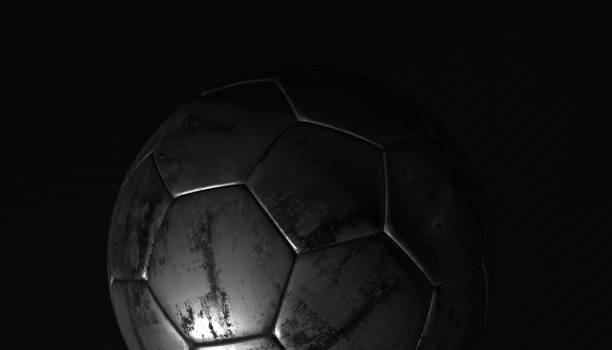 istock Gold soccer ball on various material and background, 3d rendering 657877886