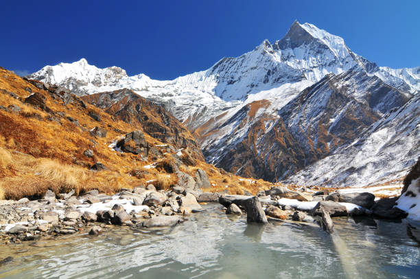 istock Trek to Annapurna Base Camp in Nepal. 657878980