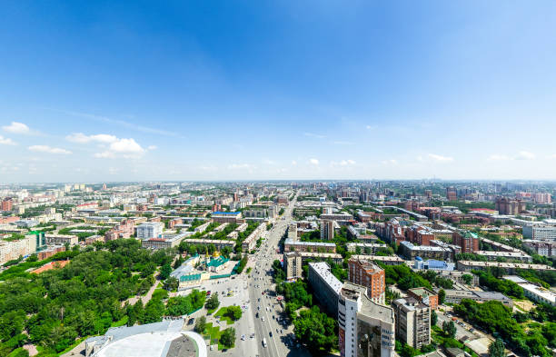istock Aerial city view. Urban landscape. Copter shot. Panoramic image 657884946
