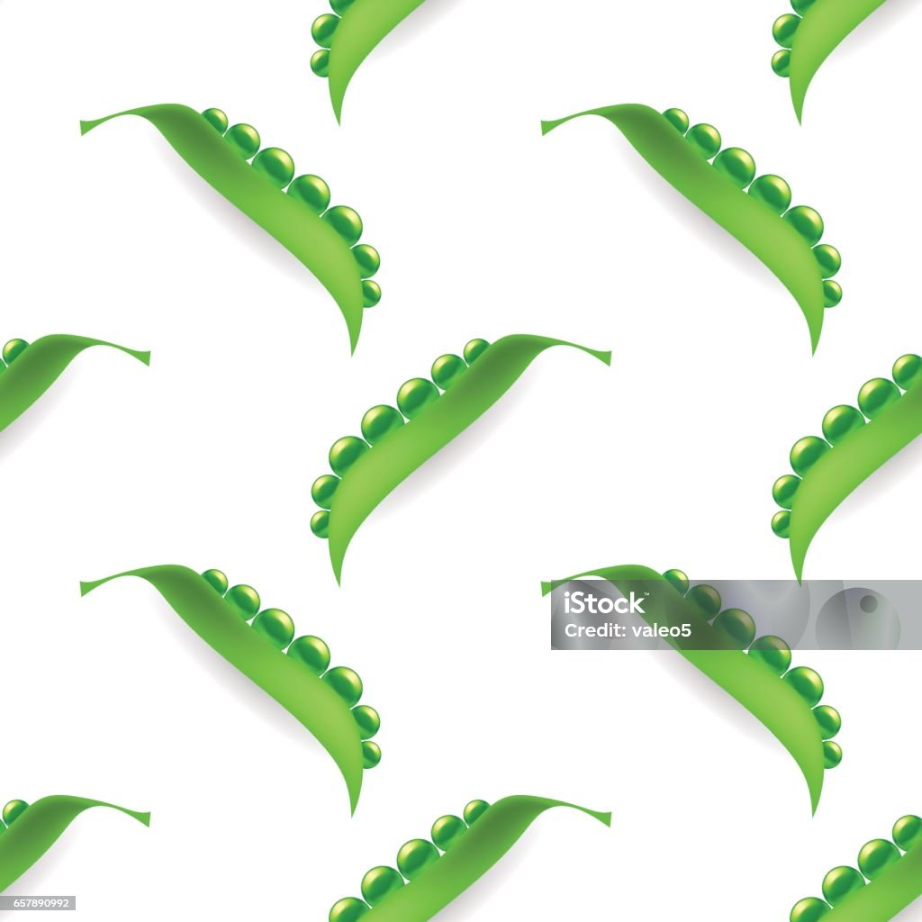 Peas Pattern Fresh Natural Green Peas Seamless Pattern Stock Illustration - Download ...