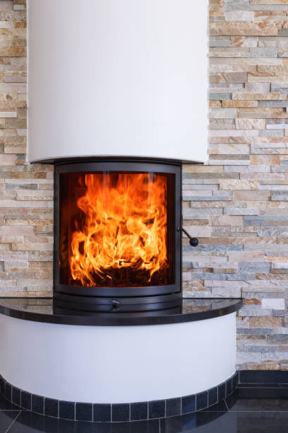 istock An interior shot of a modern marble fireplace 657914210