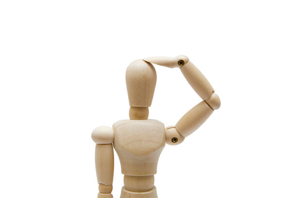 3d Man with hands on head, isolated with clipping path