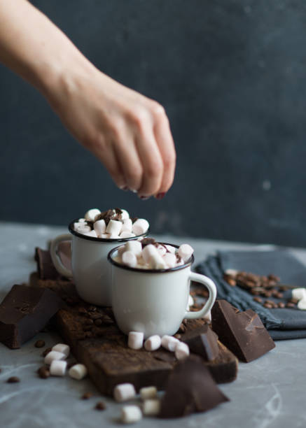 istock Hot chocolate with a lot of little marshmallows 657921020