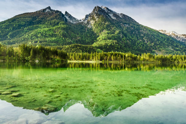 istock Dawn at Hintersee lake in Alps, Germany, Europe 657921414