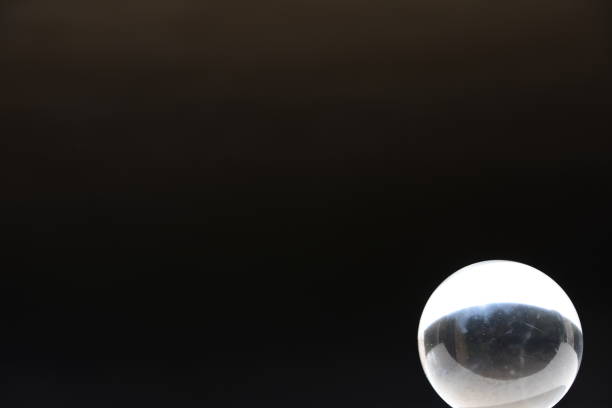 istock Crystal ball insulated on black 657922634