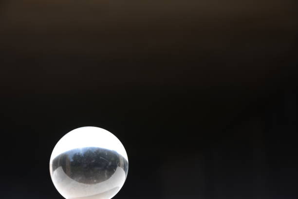 istock Crystal ball insulated on black 657922718