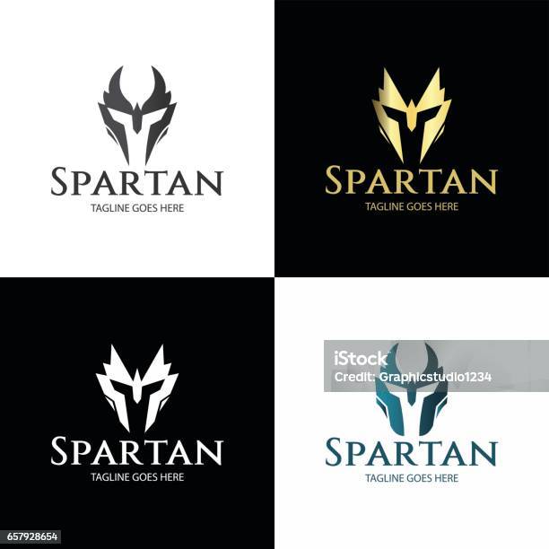 Spartan Stock Illustration - Download Image Now - Logo, Warrior - Person, Sparta - Greece