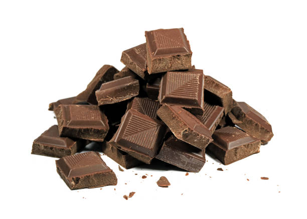 istock Closed Up Pile of Dark Chocolate Chunks 657930198