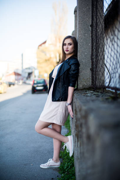 istock Spring portrait of young attractive  brunette 657933342